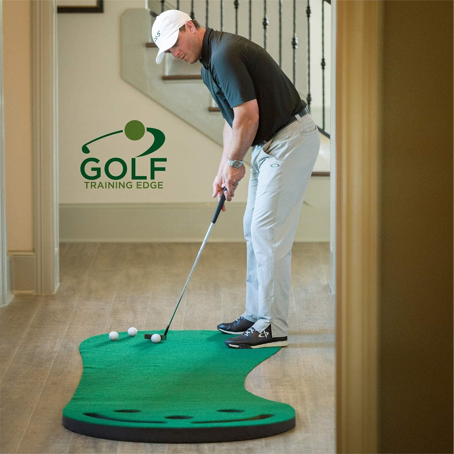 Professional Indoor Putting Green - Perfect Golf Putting Mat For Home & Office. Heavy Duty Wide 9'x3' With A Smooth, Realistic Surface. Improve Your Short Game & Have Tons Of Fun With This Putting Aid : Sports & Outdoors