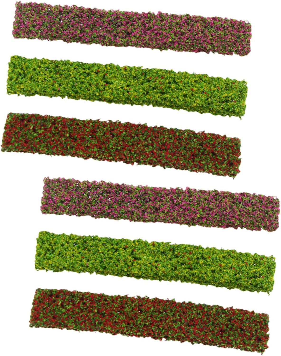 OSALADI 6pcs Mixed Shrub Diorama House Model for Architectural Projects