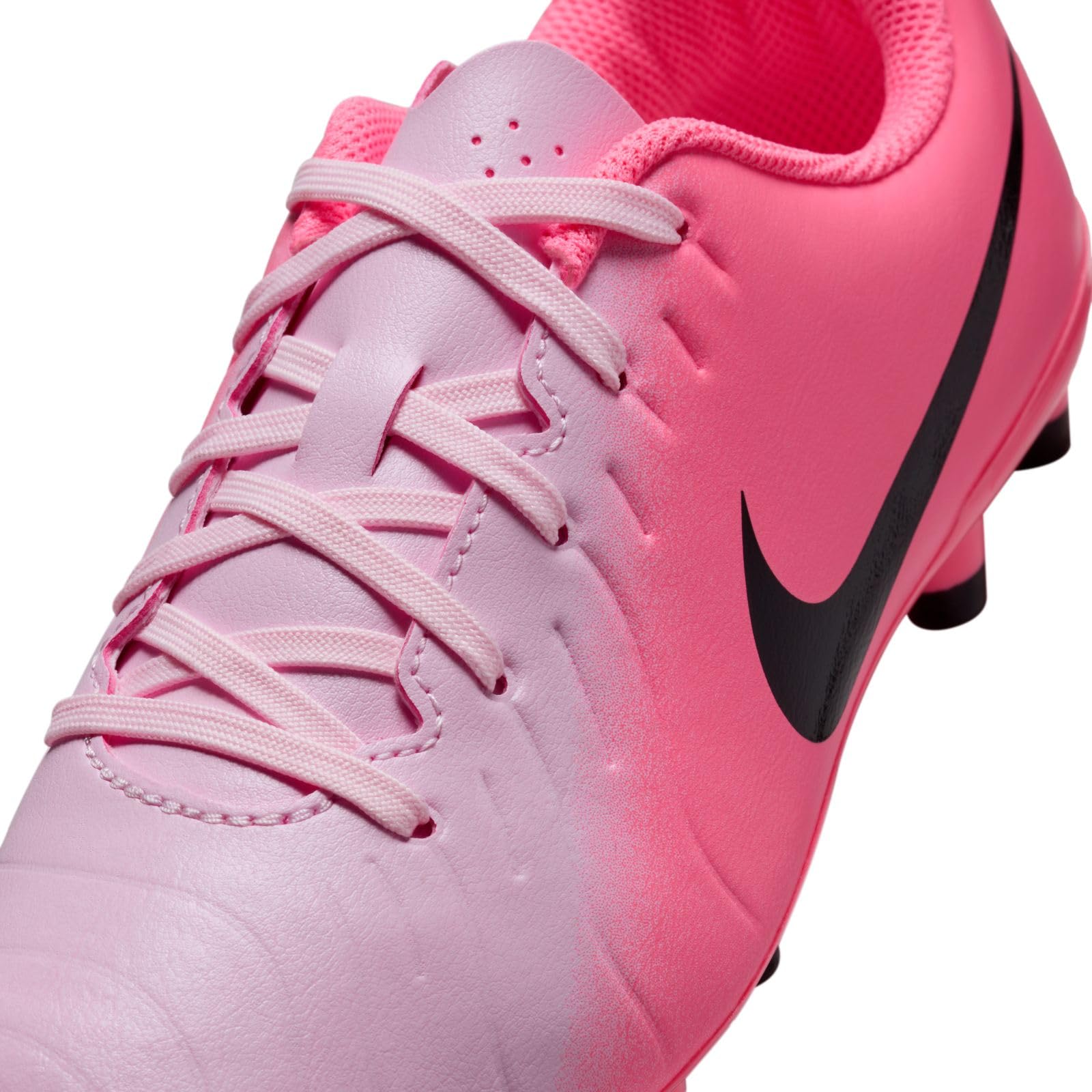 Nike Soccer Shoe, Pink Foam Black, 3 US Unisex Big Kid
