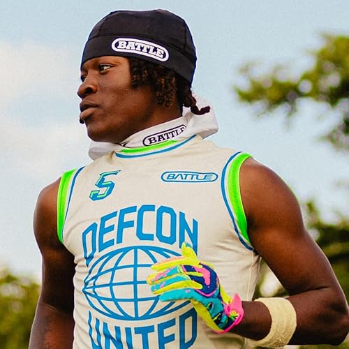 Miniatura 3 de Battle Sports Pro Athletic Skull Cap, absorbe la humedad, banda elástica ventilada