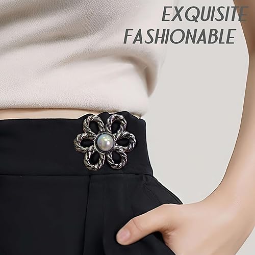 Miniatura 2 de Pines de botón de jeans, botón de mezclilla desmontable para jeans sueltos, botones ajustables sin costura, clips para pantalones de mezclilla para