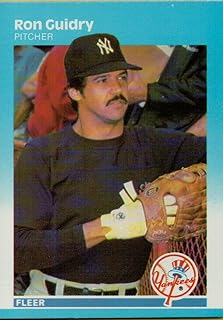 1987 Fleer #100 Ron Guidry New York Yankees MLB Baseball Card NM-MT