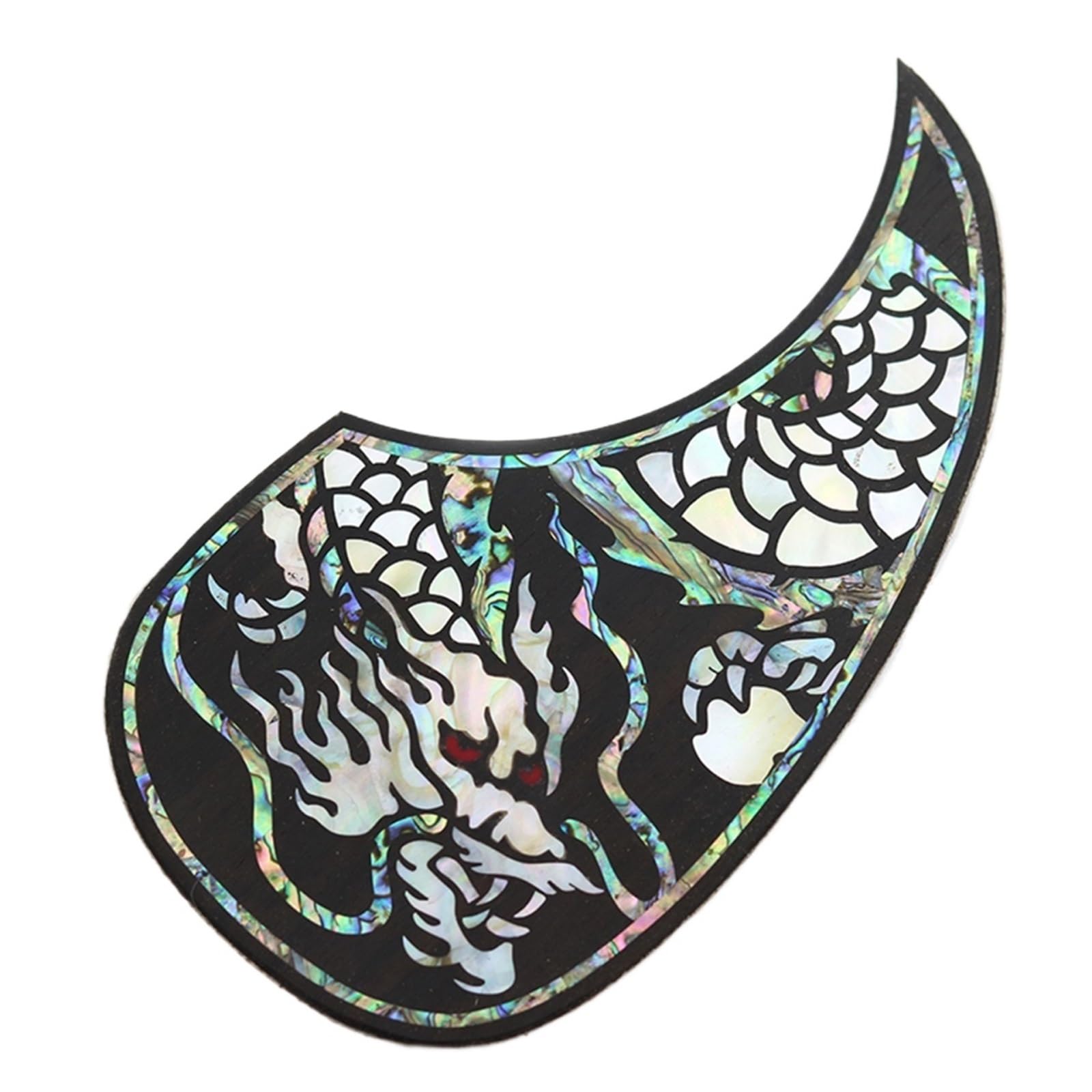 Profesjonalny Pickguard Do Gitary Akustycznej Drewniana Płytka Maskująca Akcesoria Do Gitary Fornir 41 Cali Palisander Inkrustowany Kolorowymi Muszlami