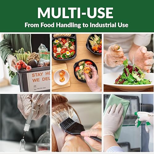 Miniatura 5 de GORILLA SUPPLY Guantes de vinilo grandes, transparentes, unisex, desechables, 1000 unidades