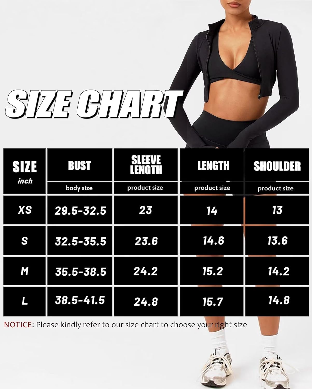 TZLDN Women's Cropped Workout Jacket Full Zip Up Long Sleeve Turtleneck Lightweight Gym Running Yoga Athletic Crop Tops - Image 7