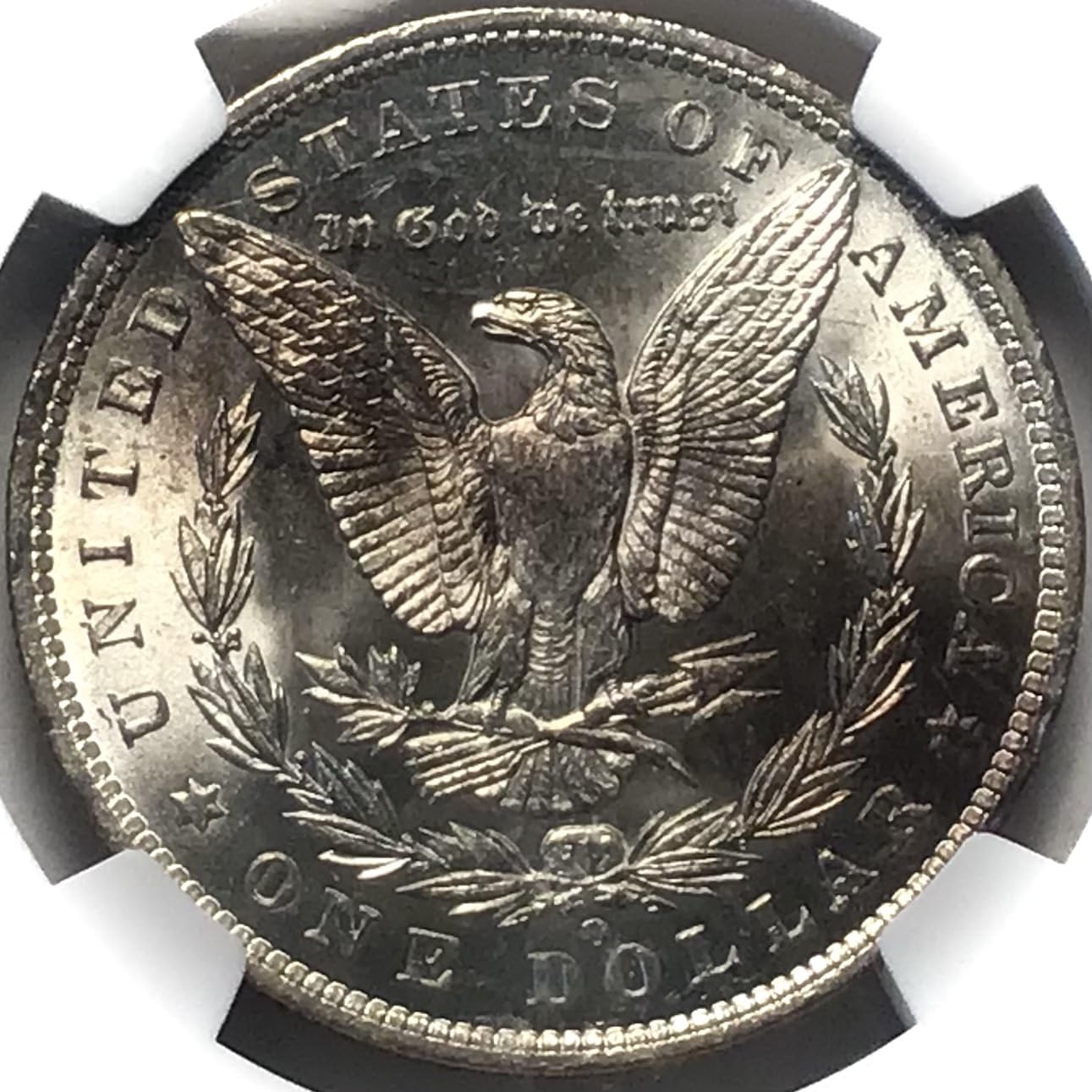 1885 O Morgan Silver BU MS65 Great Northwest Collection Dollar NGC Mint State