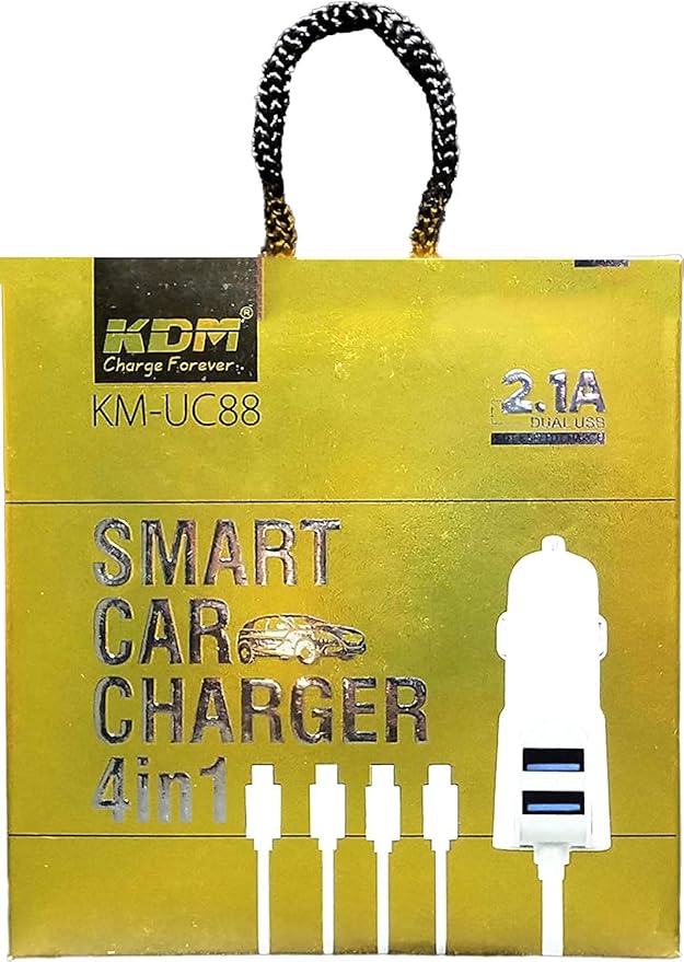 ARI Kdm KmUc88 Universal Portable Dual Usb Car Charger Adapter With 4