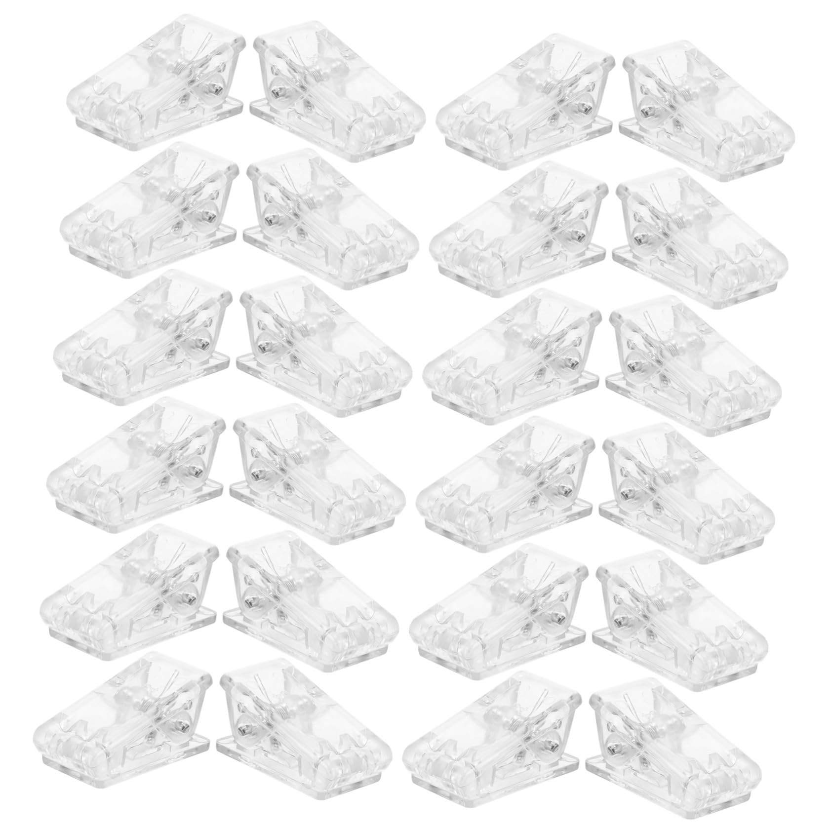 STOBOK 5 Sätze Transparenter Ausweishalter Größe Büroklammern Clip Mini-klemmen Hängend Vielzweckklammern Dekoklammern Kleine Federklammern Ordnerklammern Sortiert Acryl 60 Stück * 5