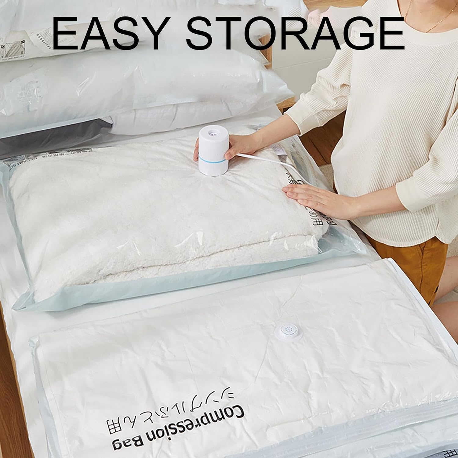 Vacuum Seal Travel Bags Reusable Thick Portable Packing Seal image 2