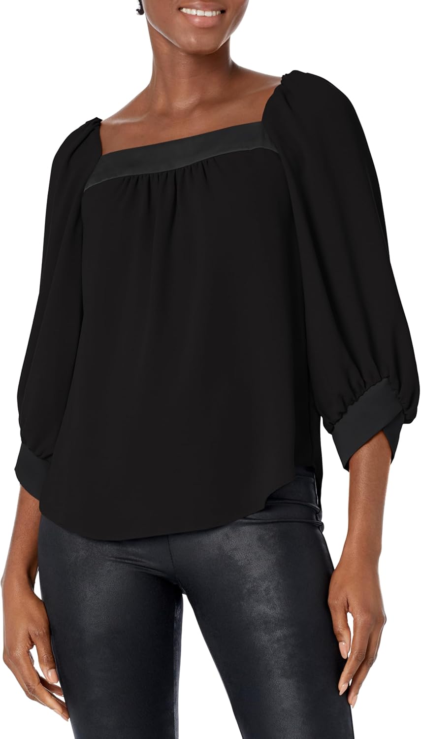 Trina Turk Women's Square Neck Blouse