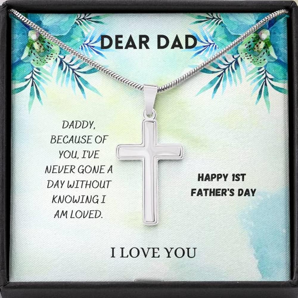 Artisan Cross Necklace Father's Day Gift, Birthday Kuwait Ubuy