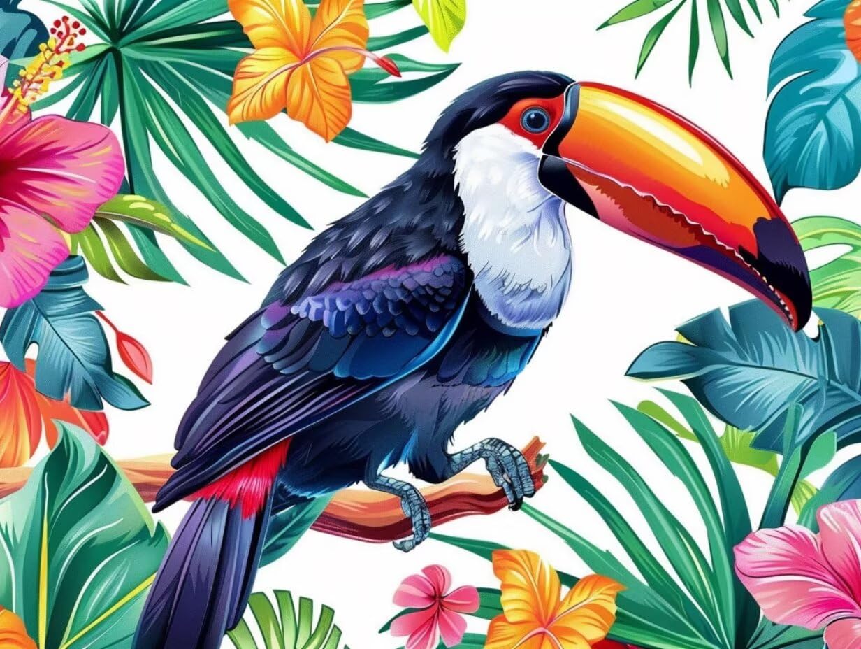 Puzzle de 3000 para Adultos, Cuervo De Flores, Clásicos YHPGL7-435