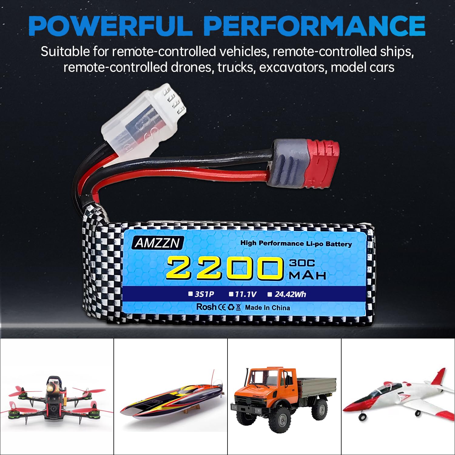2PCS 11.1V 2200mAh 30C 3S T-Plug Lipo Batteria con caricatore USB per MJX H16 H16P H16E H16GT H16BM H16DR H16PL 14301 RC auto, modello Drift ad alta velocità batteria aggiornata