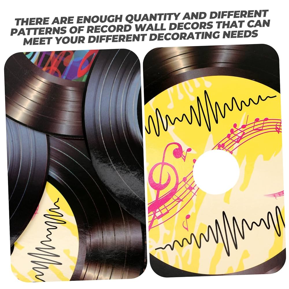 レコード　レトロ　セット Amazon | FRCOLOR 10個 古い レコード 装飾 プロム 装飾 レトロ