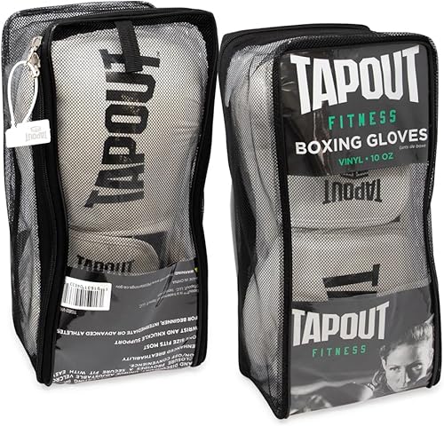 Miniatura 9 de TAPOUT Guantes de boxeo con palma de malla transpirable para hombres y mujeres en entrenamiento, Muay Thai, Kickboxing, Sparring y MMA