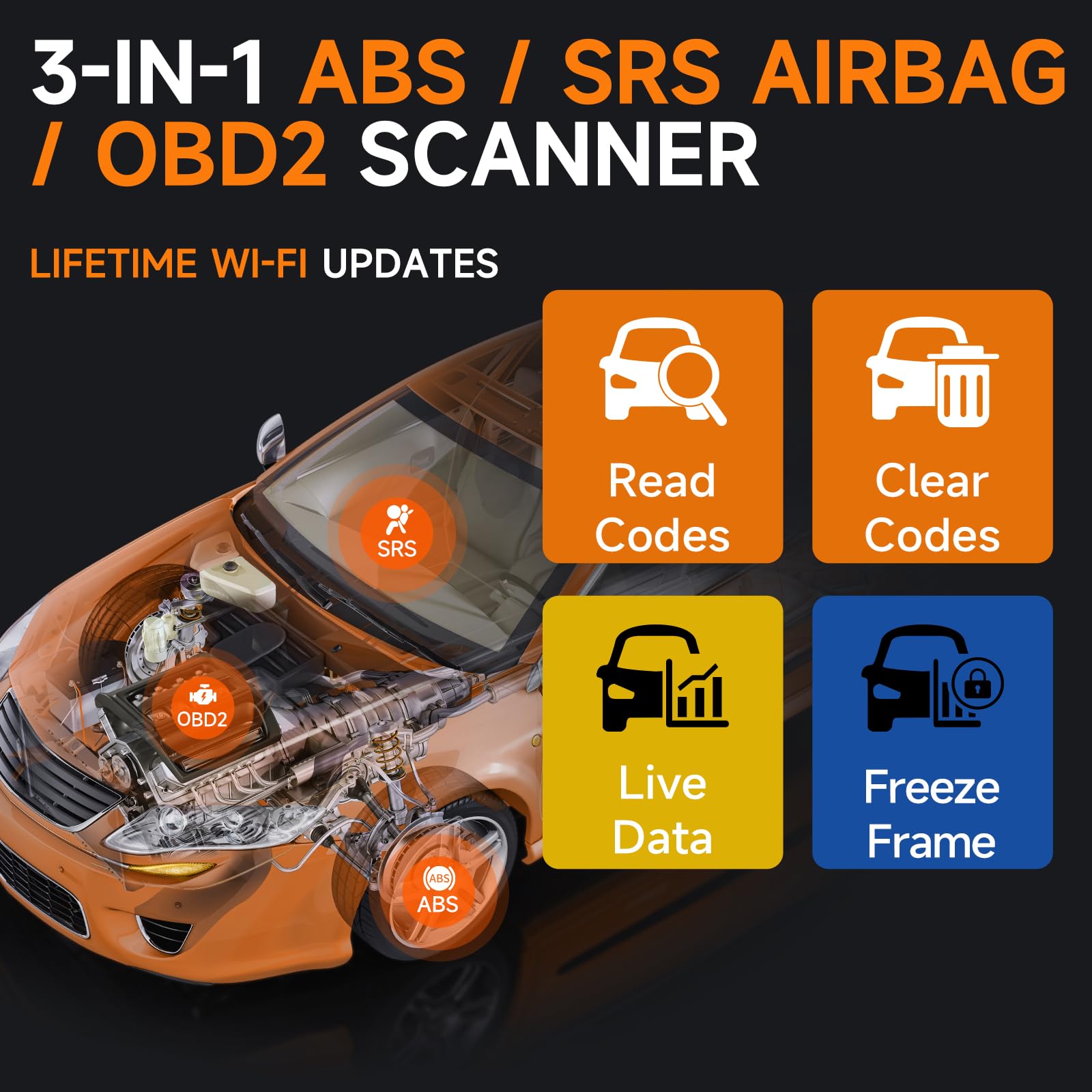Amazon.co.jp: 2026 FOXWELL NT630 Plus OBD2スキャナー ABSとSRS付き 