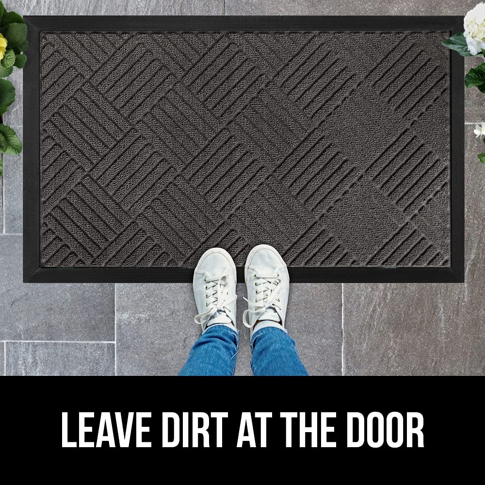 Gorilla Grip Original Durable Rubber Door Mat (29 x 17) Heavy Duty