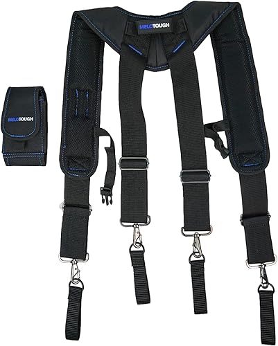 Miniatura 5 de MELOTOUGH Tirantes de cinturón de herramientas Tirantes de cinturón de trabajo para cinturón de herramientas Tirantes acolchados para construcción