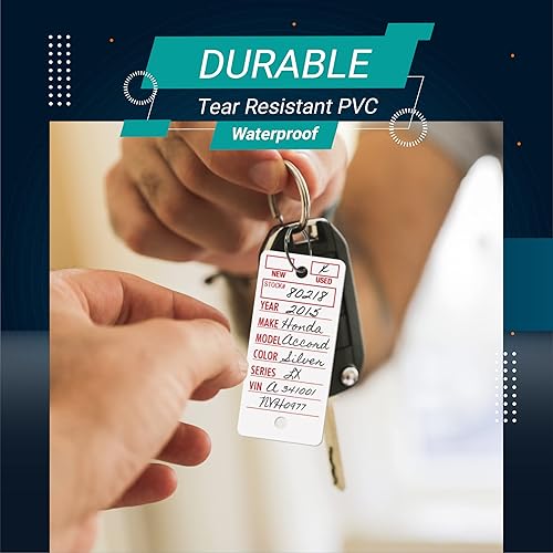 Miniatura 5 de Better Office Products - 500 etiquetas de polietileno, 1.375 x 3 pulgadas, etiquetas de plástico duradero para concesionarios, incluye más de 500