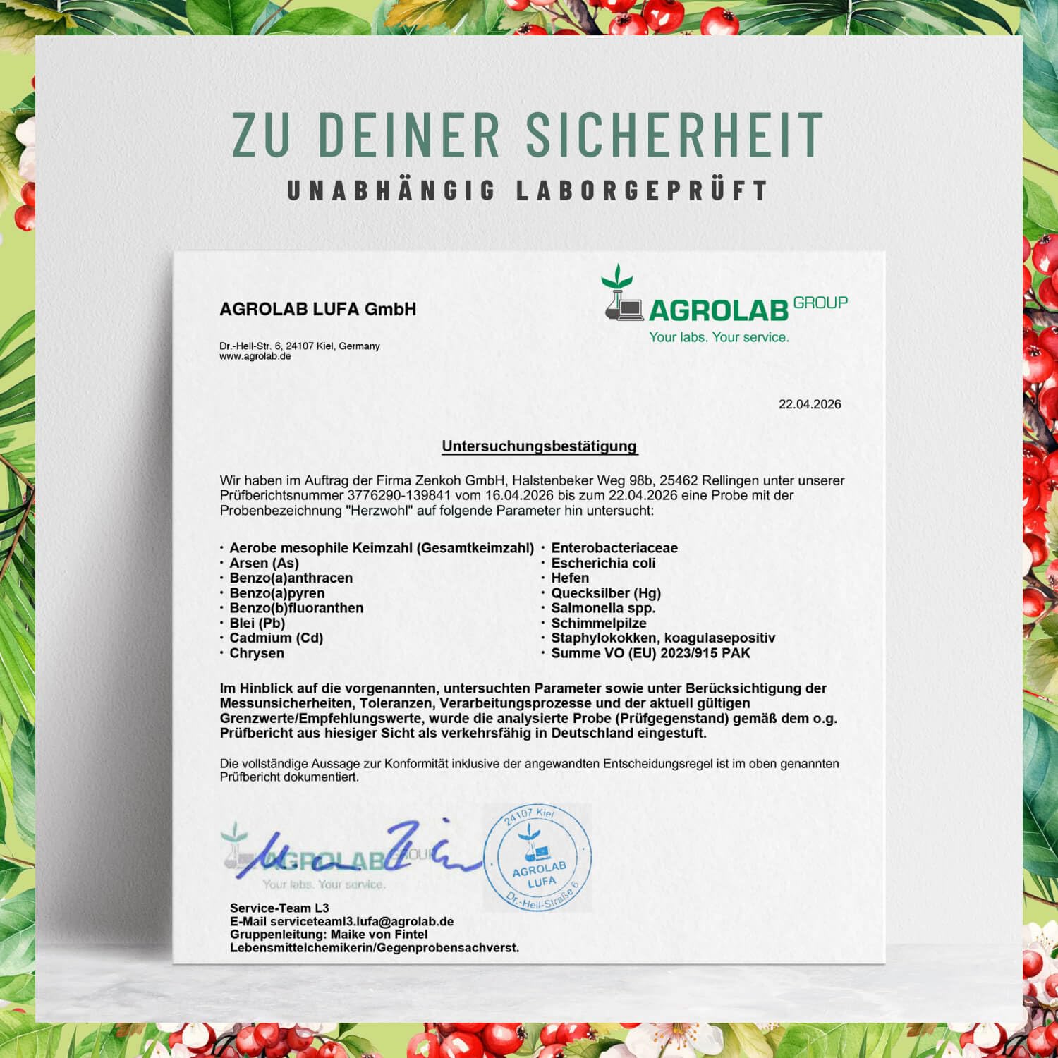 NATURTREU® Herzwohl mit hochdosiertem Weißdorn, Arjuna & Coenzym Q10 - Vorteilsbundle 5er Paket - Natürliche Alternative zu herkömmlichen Venenkapseln