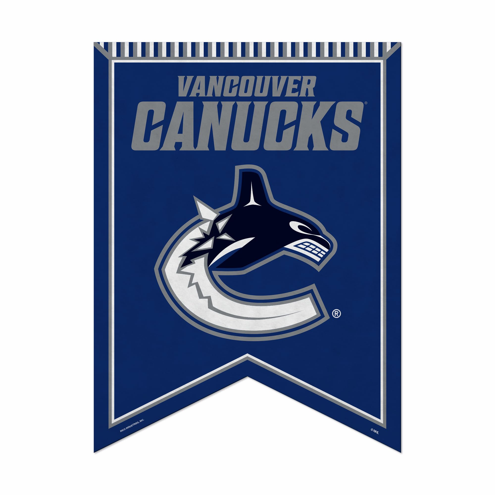 Fanion en feutre NHL Vancouver Canucks grand format pour mur vide - 7