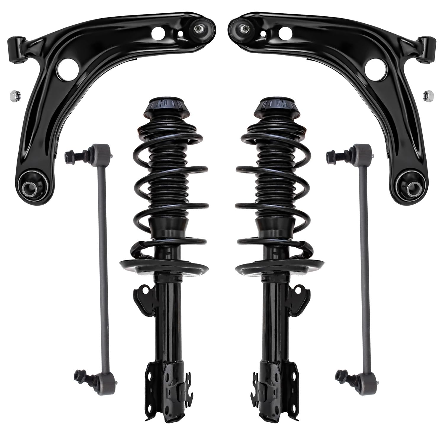 Detroit Axle - 6pc Front End Suspension Kit for 2012-2015 Toyota Prius C