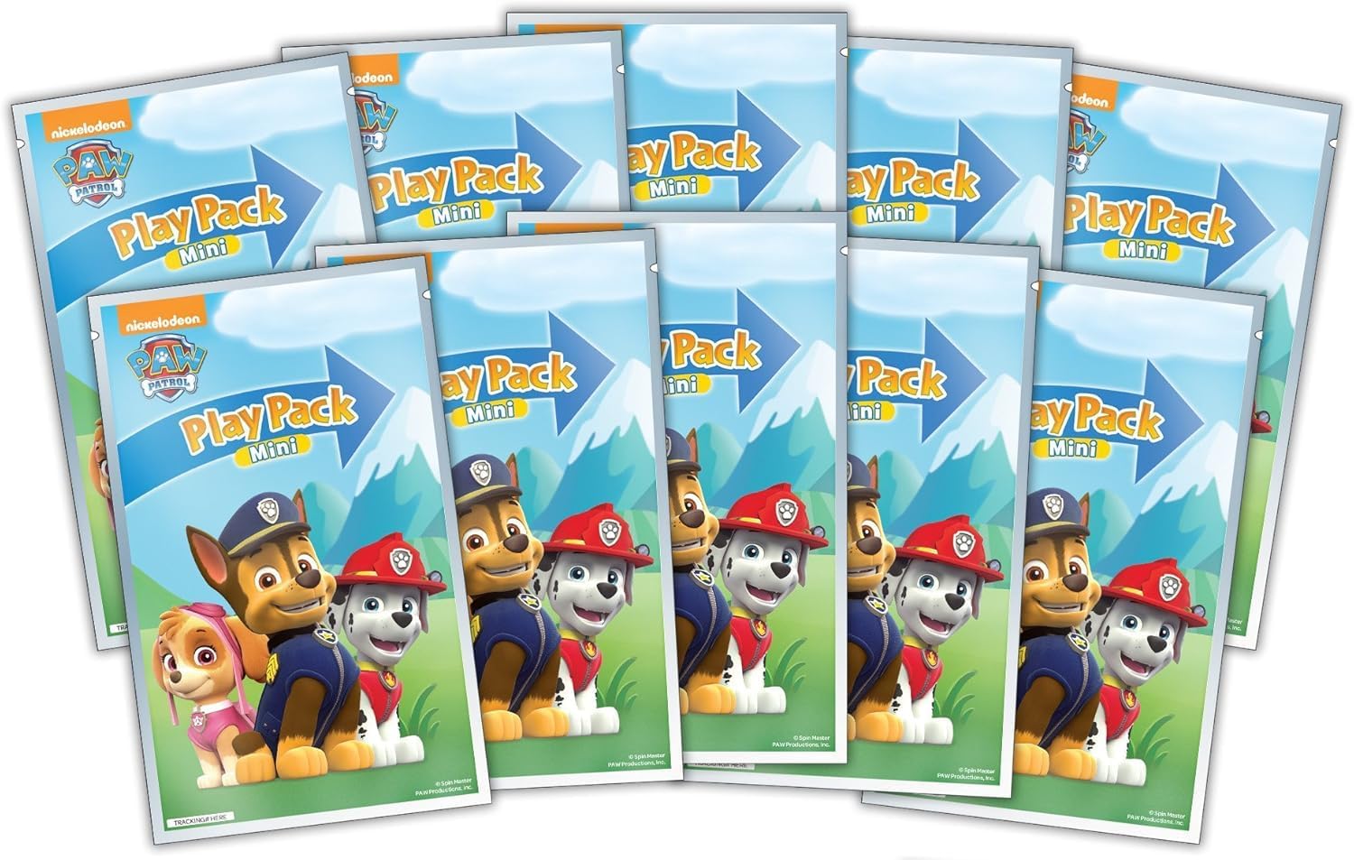 PAW Patrol Mini Play Packs Party Favors - 10 Pack Coloring Activity Set with Stickers & Crayons for Kids, Classroom Prizes, Birthday Gift Bag Toys