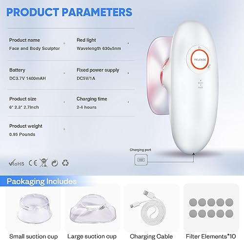 Miniatura 5 de Masajeador eléctrico de celulitis 3 en 1, máquina de esculpir el cuerpo 3 en 1, máquina de escultura corporal ajustable, herramienta de terapia de