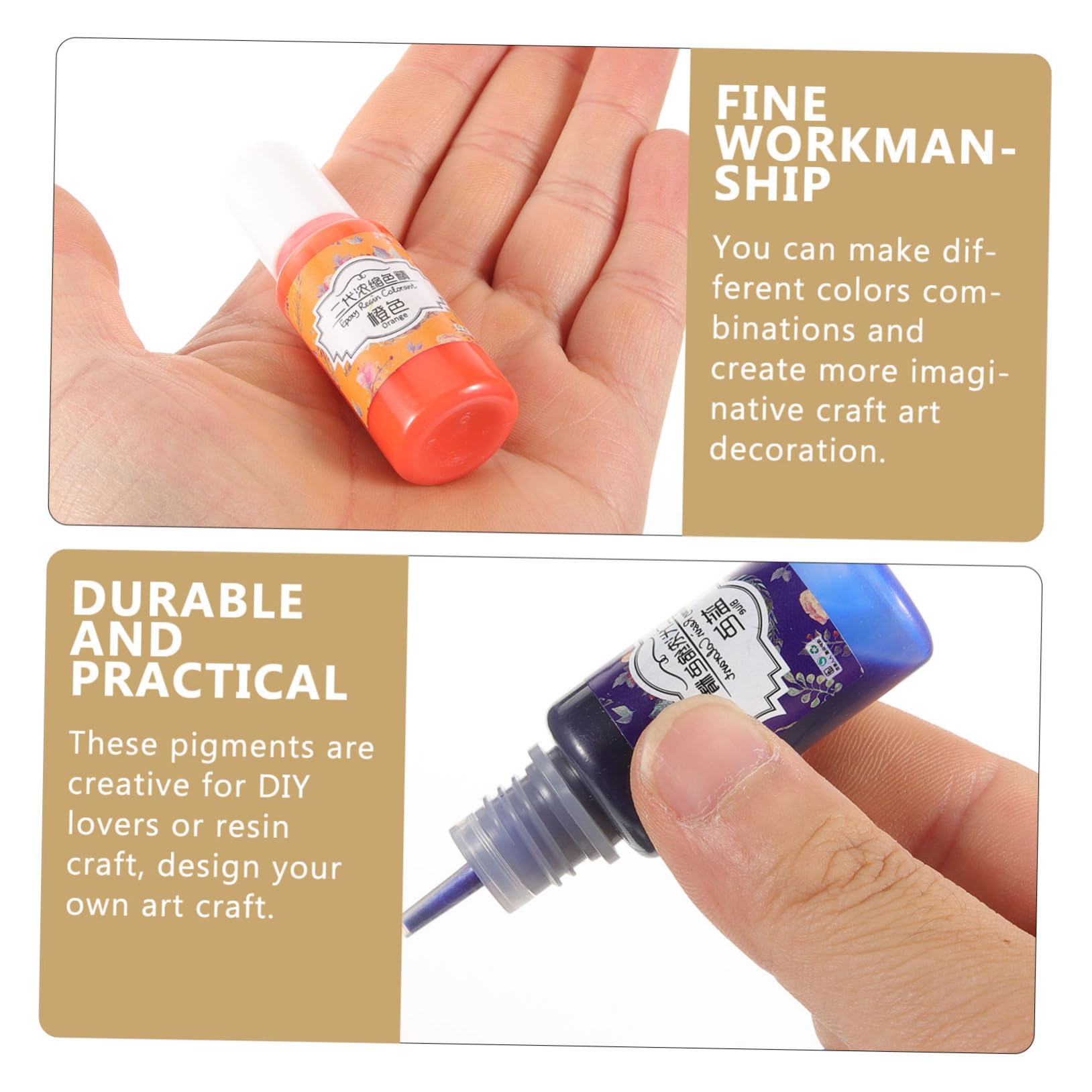 Operitacx 3 Sätze Epoxidharzpigment Für Rot Bastelfarbe Farbpigmente Kerzenherstellung Farbton Harzfarbe Diy-tool Flüssiges Harzpigment Epoxidharz-pigment Handwerksherstellung 10 Stück * 3