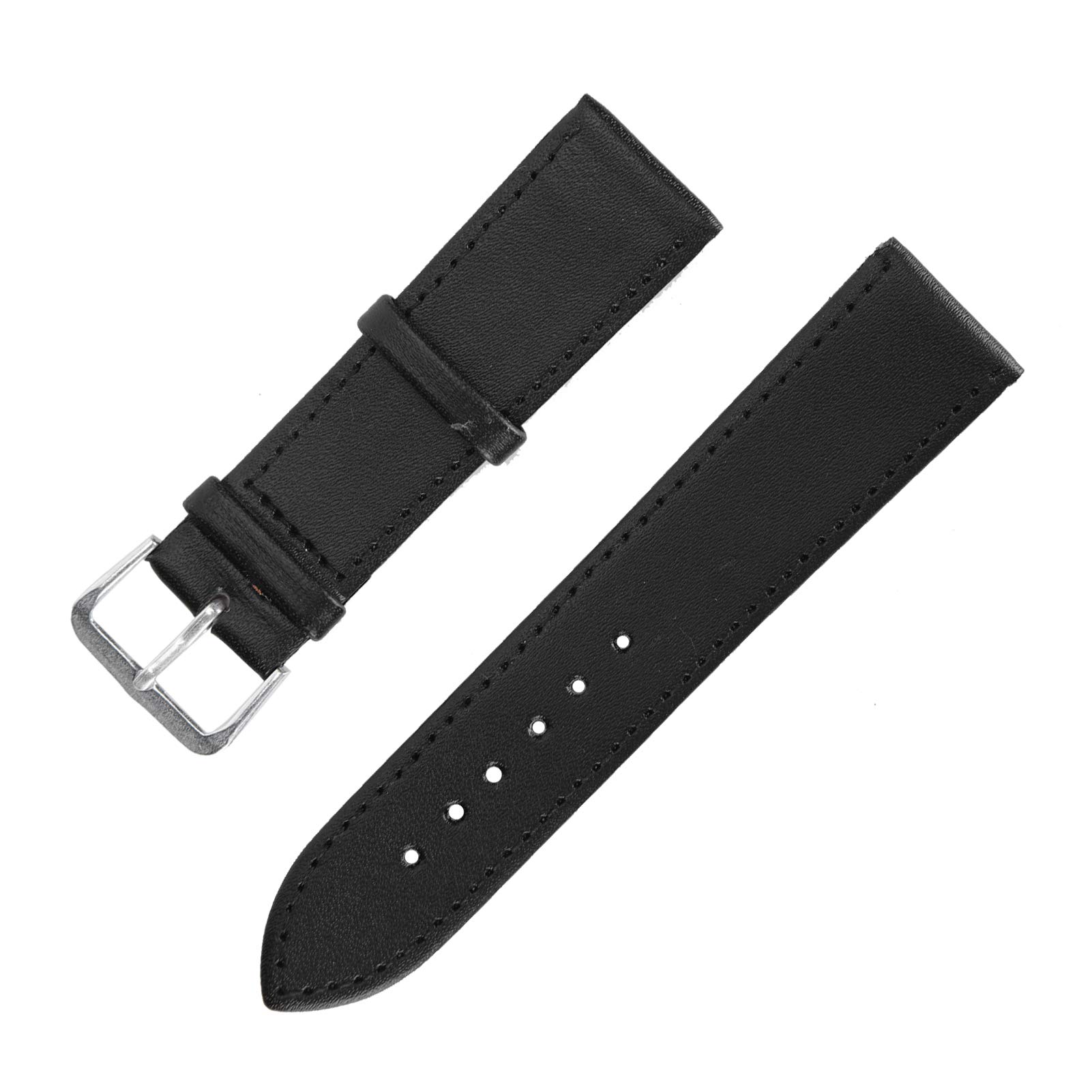 Cinturino per Orologio da Polso Marrone, Cinturini di Ricambio Morbidi per Cinturino Comfort con Fibbia Lucidata, Accessorio per Cinturino per Orologio Unisex con Fibbia Ad Ardiglione(20mm brown