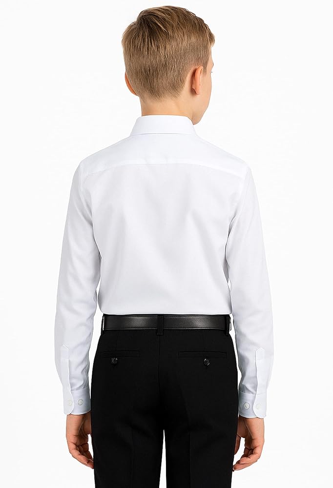 green emerald velvet dress Ragazzo 37517 Boy's Dress Shirt - Dot - Slim Fit main image 1