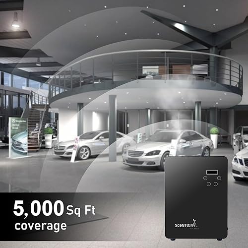 Miniatura 2 de SCENTWAY Difusor inteligente de nebulización de aceite esencial para el hogar o comercial, 16.9 fl oz, difusor de aroma HVAC, capaz de silenciar,