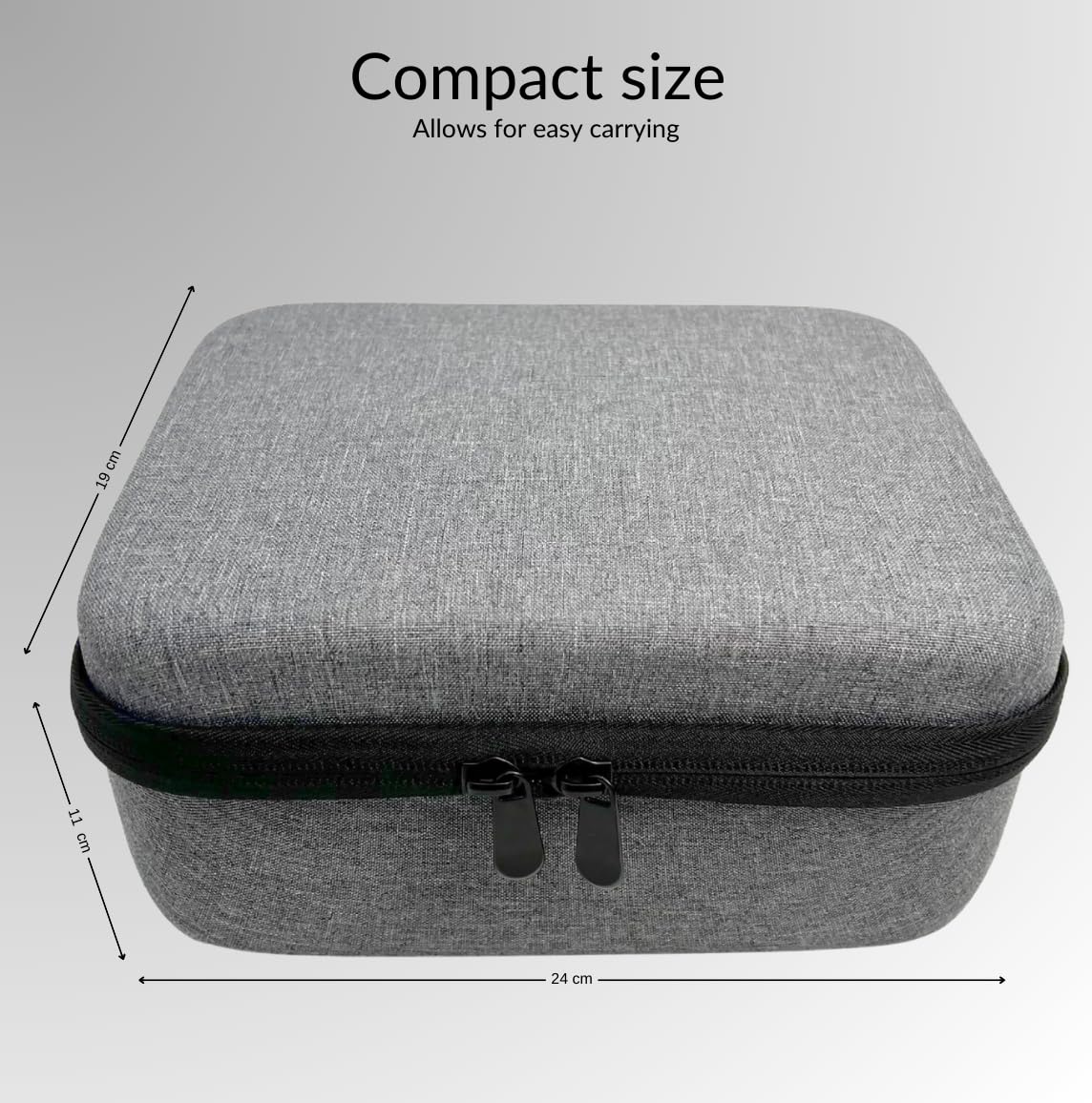 Custodia per proiettore XGIMI MoGo 4 2025/Play 6 360° All-Round – Custodia rigida portatile in EVA da viaggio e custodia per proiettore, telecomando, caricabatterie e accessori (grigio)