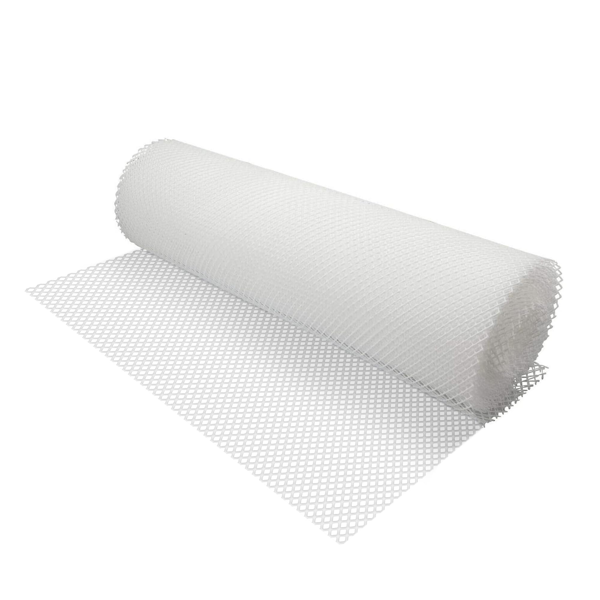 We Can Source It Ltd White - Bar Shelf Liner Mat Roll 61Cm X 10M - Cut To Size Mesh Surface For Pub Counters Glass Shelves And Bottle Areas - Non Slip Bar Liner For Storage Protection And Daily Use