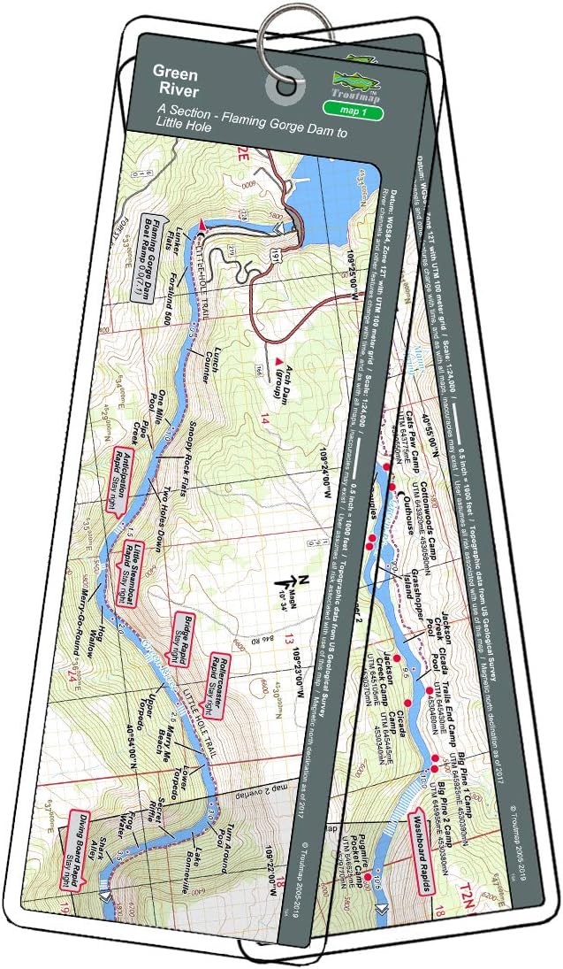 Green river fishing map