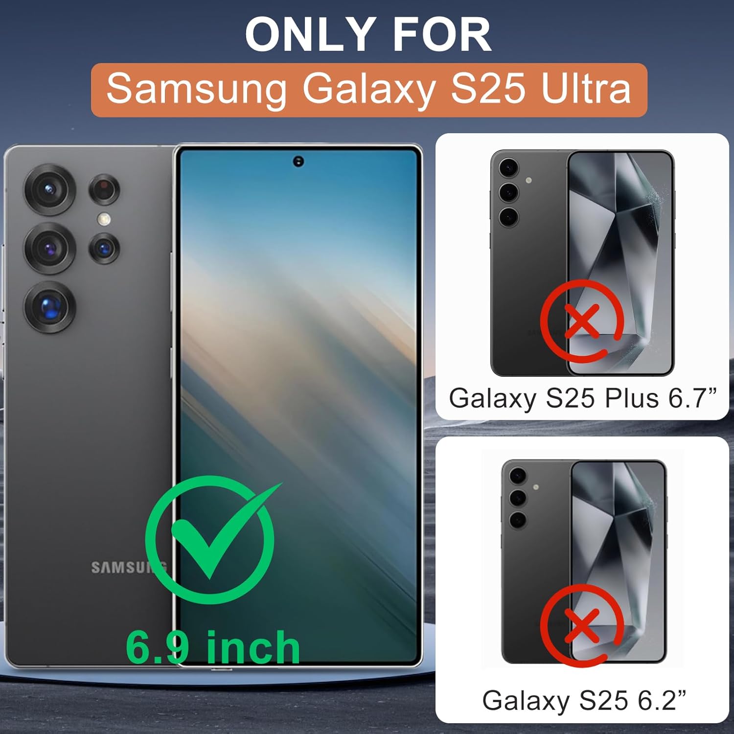 for Samsung Galaxy S25 Ultra Phone Case, S25 Ultra Magnetic Case Built-in Invisible Stand [Compatible with MagSafe] [Military-Grade Protection] Shockproof Cover for Galaxy S25ultra (Blue) - Image 2