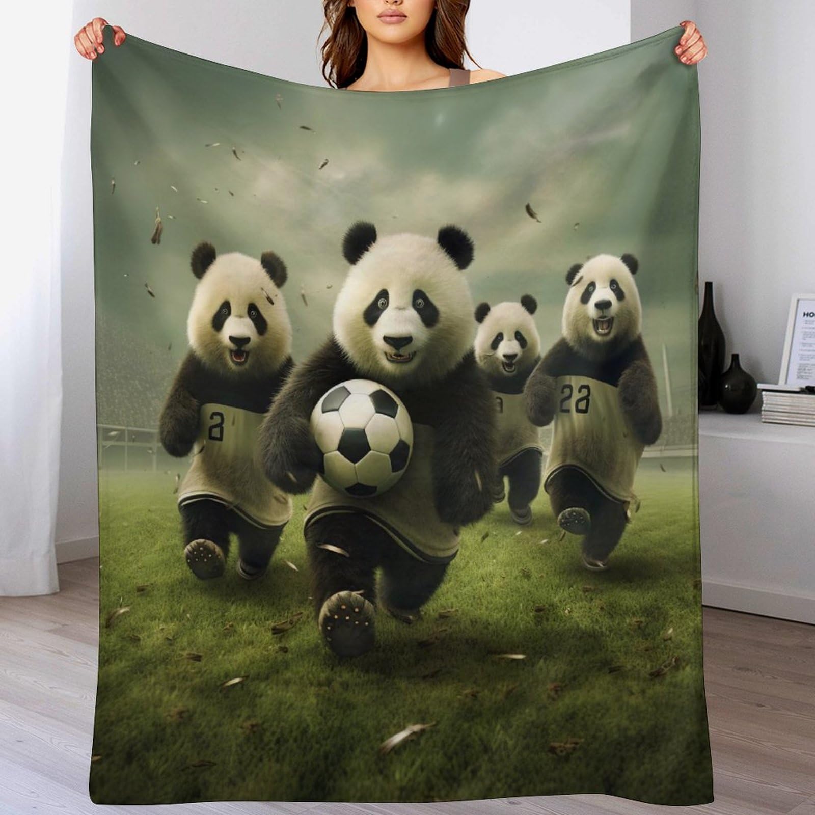 Manta de forro polar contra el frio repentino en el sofa de tamano 100 x 130 cm