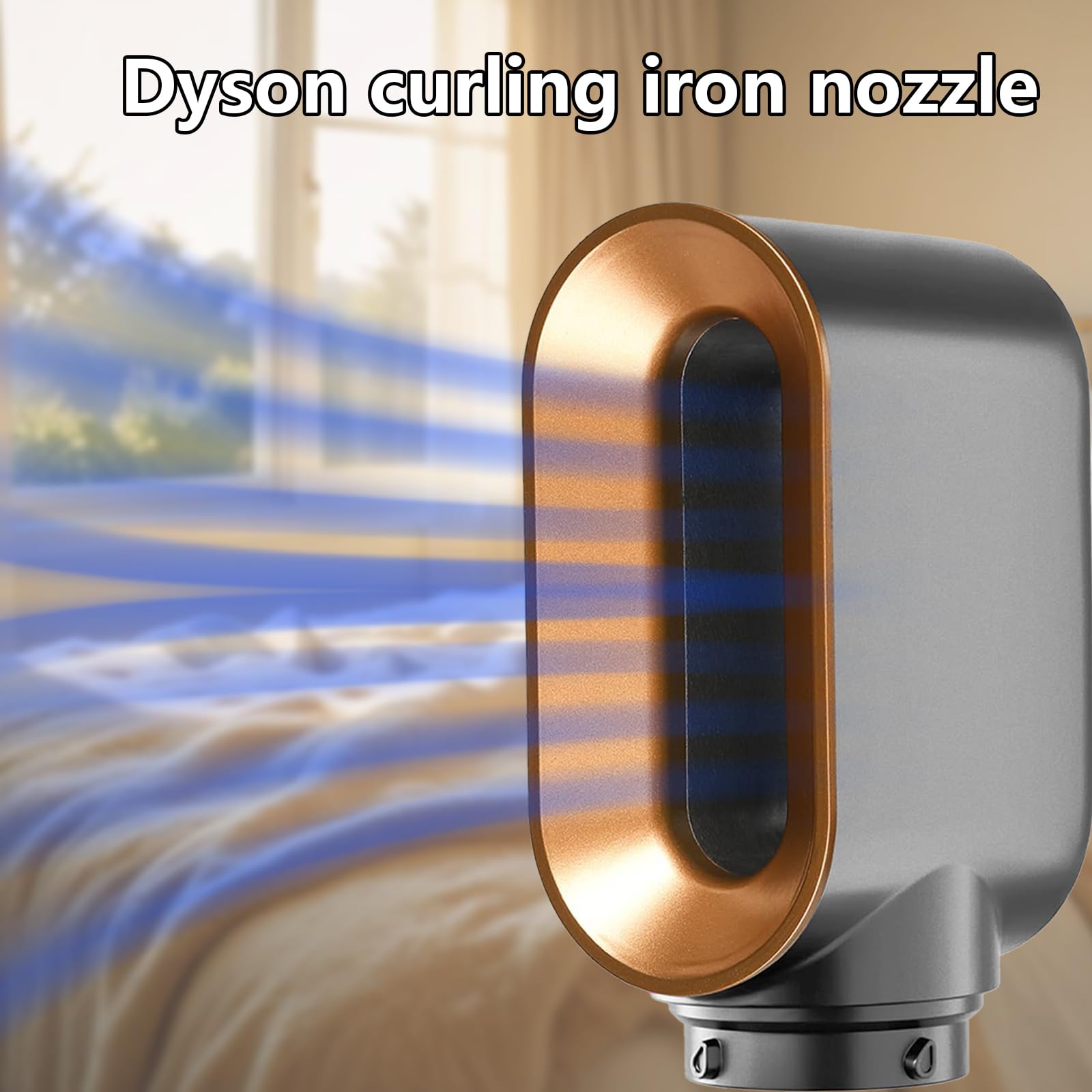 Vorstyling Trocknerdüse für Dyson Airwrap, Haartrockner-Aufsatz für schnelles Trocknen & Styling-Vorbereitung, Kompatibel mit HS01/HS05/HS08, ABS in Kupfer, Aufsatz für schnelles Trocknen