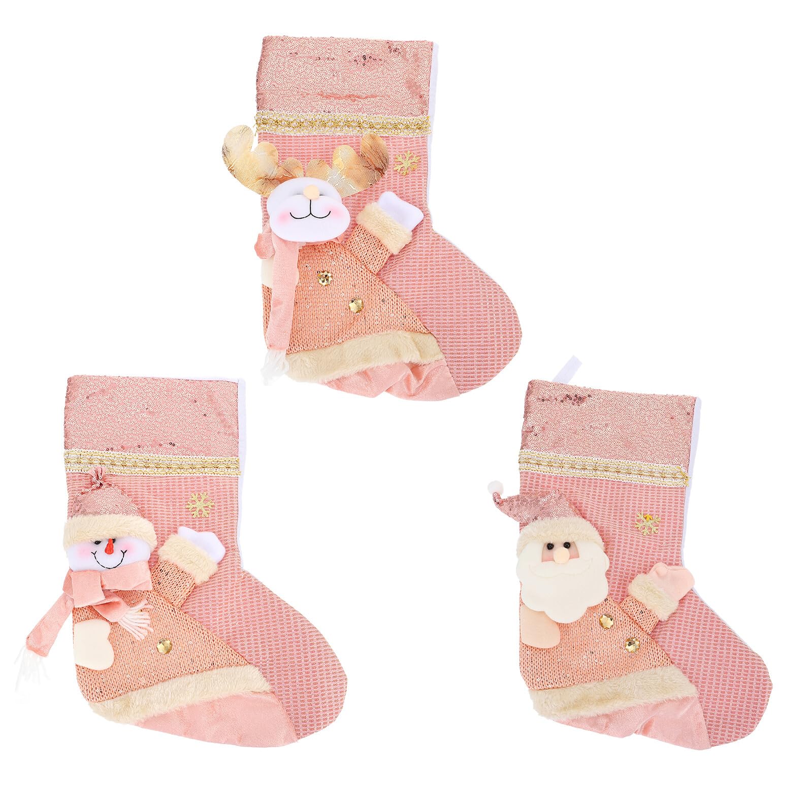 Chaussettes de Noël Mikikit à motifs décoratifs pour vos fêtes