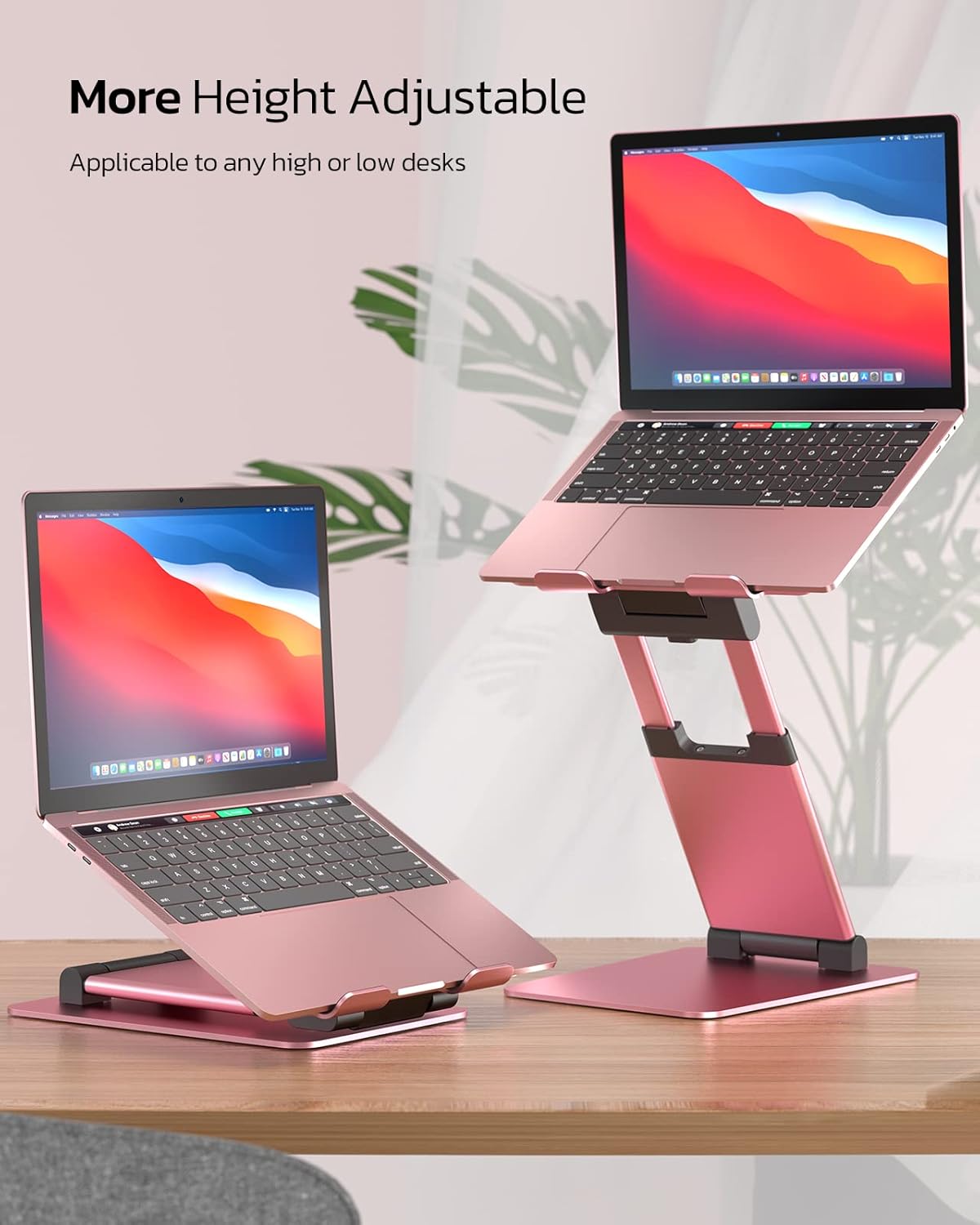 NULAXY Laptop Stand for Desk, Ergonomic Sit to Stand Computer Holder