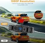 Dash Cam 1080P 3 Inch Dashboard Camera Car Recorder Large Angle Dashcam Drive Loop Enregistrement G-Sensor, Compensation d'exposition, Détection de mouvements, Vision nocturne, Aide inverse, 360 Degré de protection