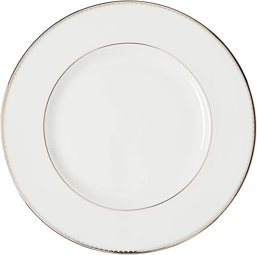 Miniatura 8 de Kate Spade New York Sugar Pointe - Plato llano, 1.15 libras, color blanco