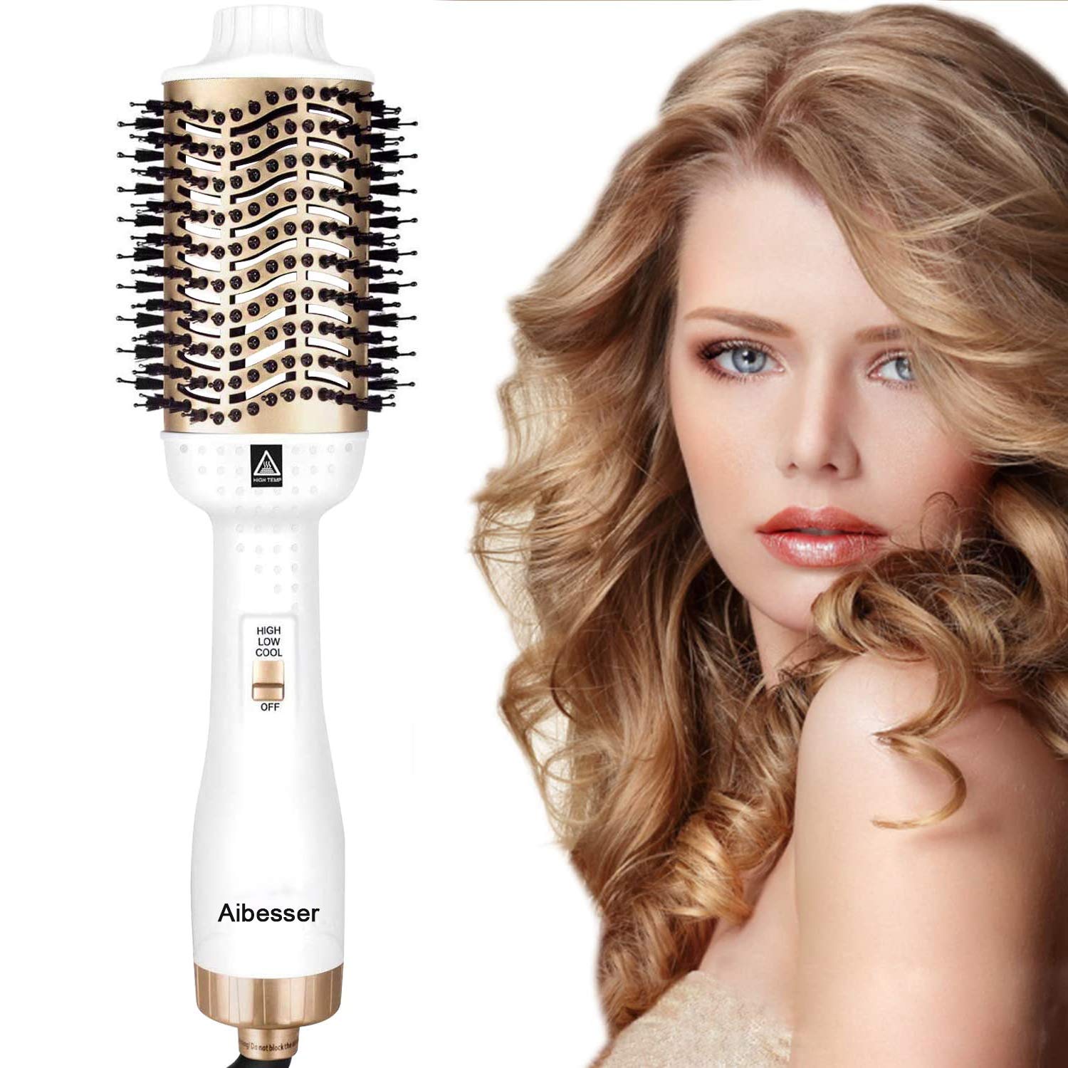 Aibesser Hair Dryer, Hot Air Brush for Hair Styling, Women Brush Dryer