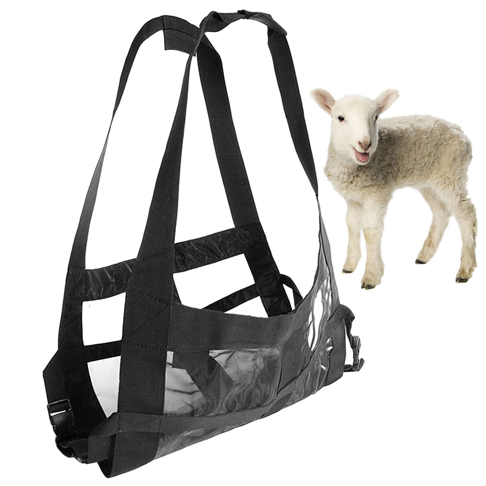 Bande de pesage pour animaux - Balance à suspension réglable, ceinture de pesage | Bandes pour Balance de bétail avec ceinture, harnais pour bétail et chiens (Noir)