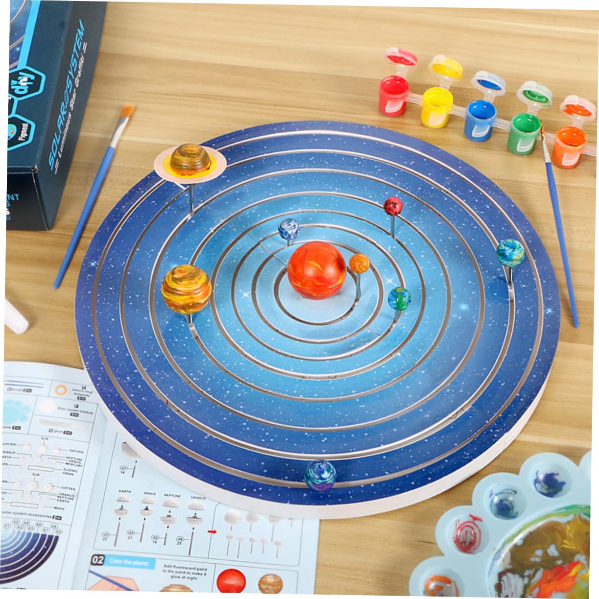Modelo de Planeta 1 Juego Plástico Blanco para Niños