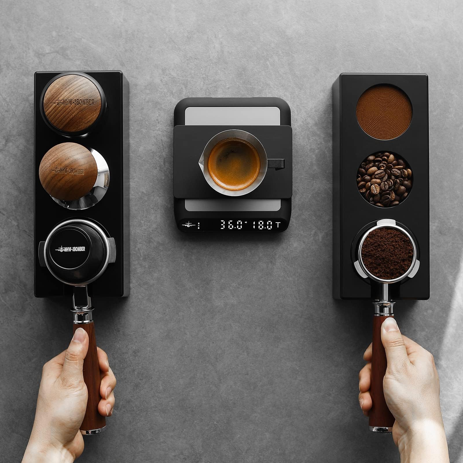 Amazon｜MHW-3BOMBER エスプレッソ タンパーマット 51-58mm