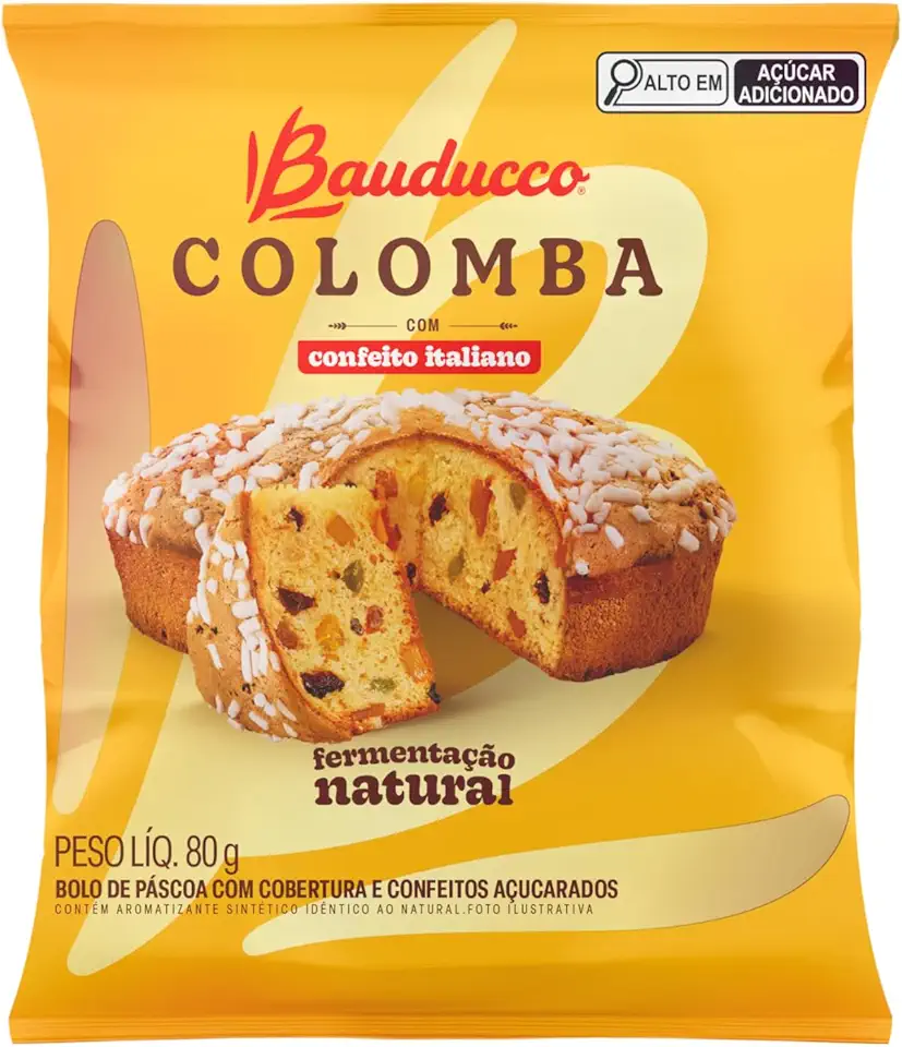 Mini Colomba Frutas Flowpack Bauducco 80g