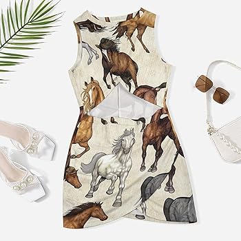 ボ*コ様 soor ploom Dunes Dress Horse PrintM Soor Ploom Dunes