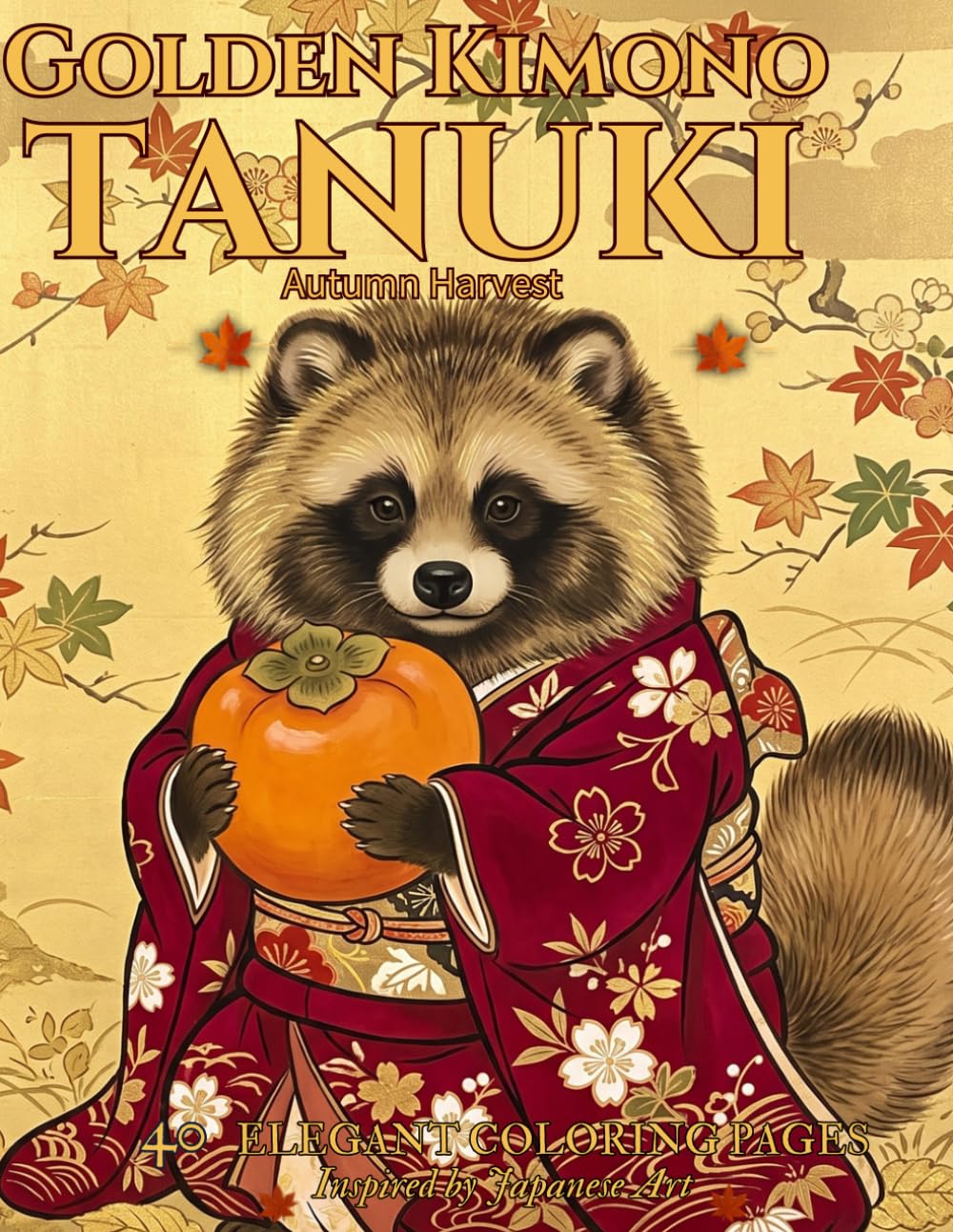 Golden Kimono Tanuki: Autumn Harvest