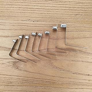 Zkenyao-Spring 6/8/9/10MM Single Solid Button Clips V Type Kayak Paddle Snap Spring Clip Tent Pole Tube Lock Awning Telescopic Shrapnel, 50PCS, More Durable (Diameter : 12.3x51mm)